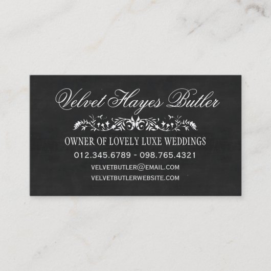 ChalkboardVisitekaartjes Visitekaartje (Voorkant)