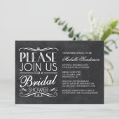  ChalkboardVrijgezellenfeest Kaart (Staand voorkant)