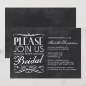  ChalkboardVrijgezellenfeest Kaart (Voorkant / Achterkant)