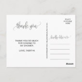 Chalkboardvulling Hartelijk dank Briefkaart (Achterkant)