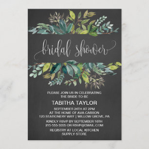 Chalkboardvulolie-Vrijgezellenfeest Kaart