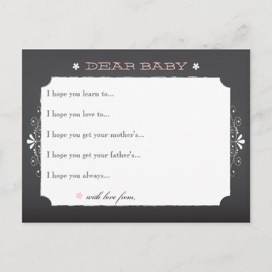 Chalkboardwensen voor de Kaart van de Activiteit v (Achterkant)