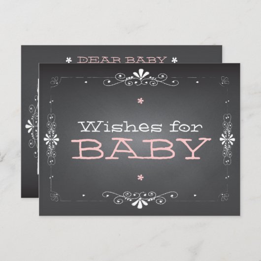 Chalkboardwensen voor de Kaart van de Activiteit v (Voorkant / Achterkant)