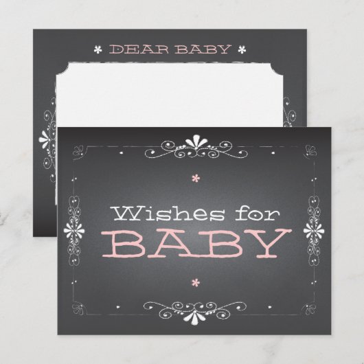 Chalkboardwensen voor de Kaart van de Activiteit v (Voorkant / Achterkant)