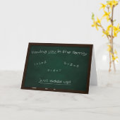 ChalkboardWenskaart Kaart (Gele Bloem)