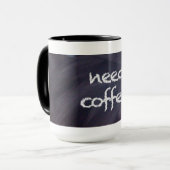 Chalkbord en krijt: Coffee-Mok nodig Mok (Voorkant links)