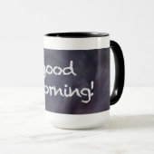 Chalkbord en krijt: Goedemorgen Mok (Voorkant rechts)