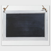 Chalkbordbord zwart bord cadeaupapier (Vlak)