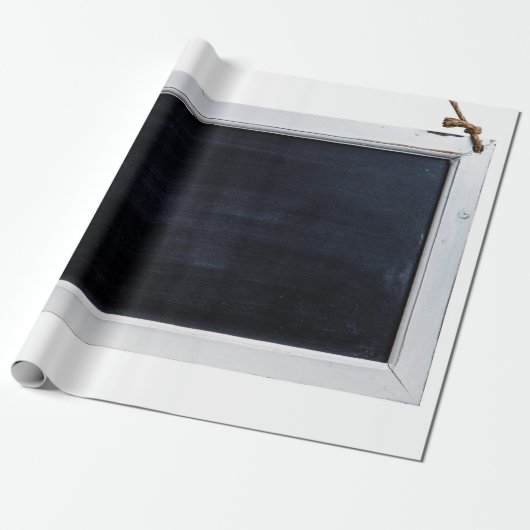 Chalkbordbord zwart bord cadeaupapier (Uitgerold)