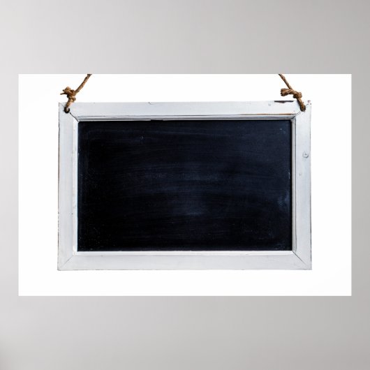 Chalkbordbord zwart bord poster (Voorkant)