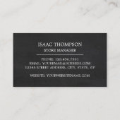 Chalkbordeffect, juwelier visitekaartje (Achterkant)