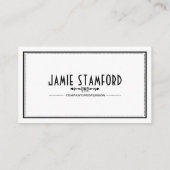 Chalkbordeffect,  stijl visitekaartje (Achterkant)