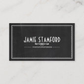 Chalkbordeffect, stijl visitekaartje (Achterkant)