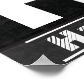 ChalkbordInitiaal H | Personaliseren Poster (Hoek)