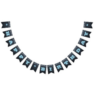 Chalkbordlampblauw Alle aangepaste kantine voor ov Vlaggetjes