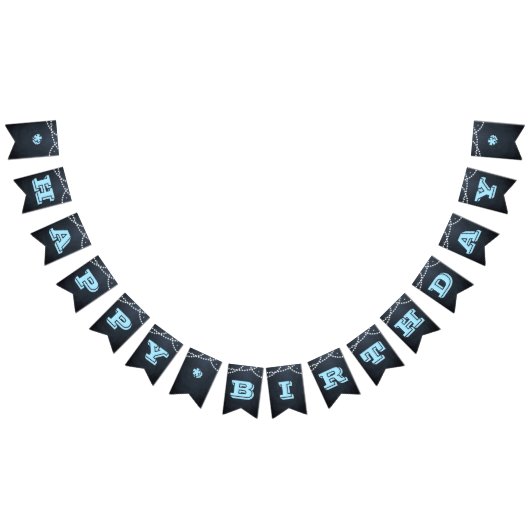 Chalkbordlampblauw Alle aangepaste kantine voor ov Vlaggetjes (Alle)