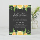 Chalkbordluiers en Sinaasappels zomerBaby shower Kaart (Staand voorkant)