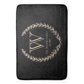 Chalkbordmonogram Badmat (Voorkant Verticaal)