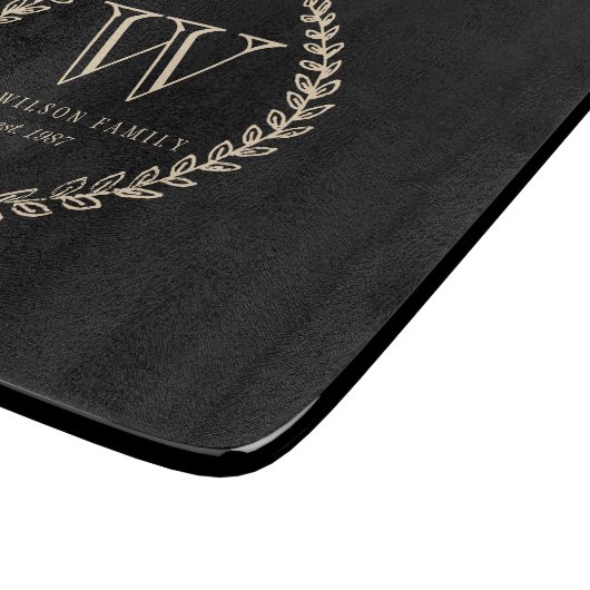 Chalkbordmonogram Snijplank (Hoek)