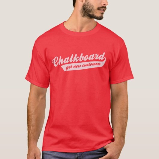 Chalkbordontwerp T-shirt (Voorkant)