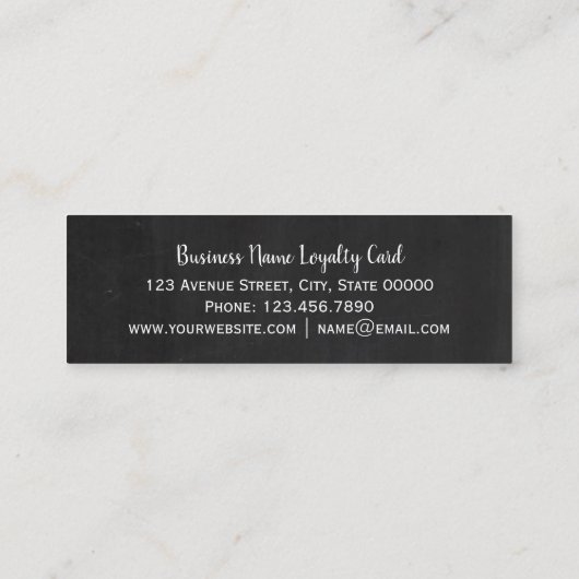 Chalkbordscheuren — Loyalty-Kaart Klantenkaartje (Achterkant)