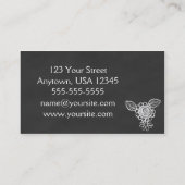 Chalkbordstijl Visitekaartje voor alle doeleinden (Achterkant)