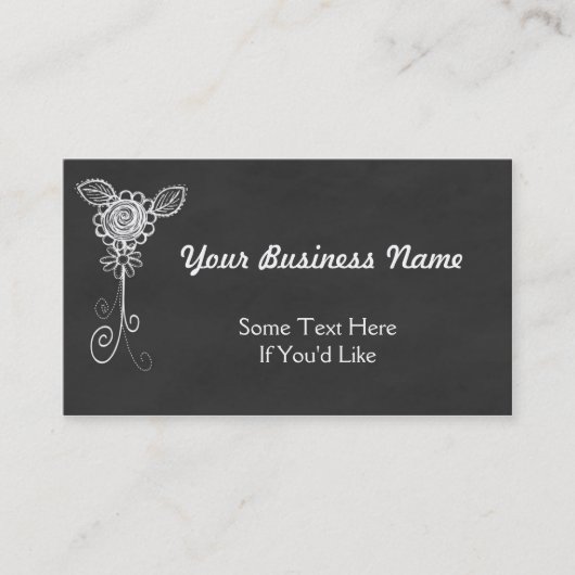 Chalkbordstijl Visitekaartje voor alle doeleinden (Voorkant)