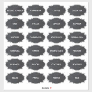 Chalkbordstijlpaneellabel voor Roche Rustisch  Sticker