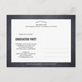 Chalked Lijst Afstuderen Aankondiging / Uitnodigin (Achterkant)