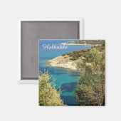 Chalkidiki koelkastmagneet magneet (Voorkant / Achterkant)