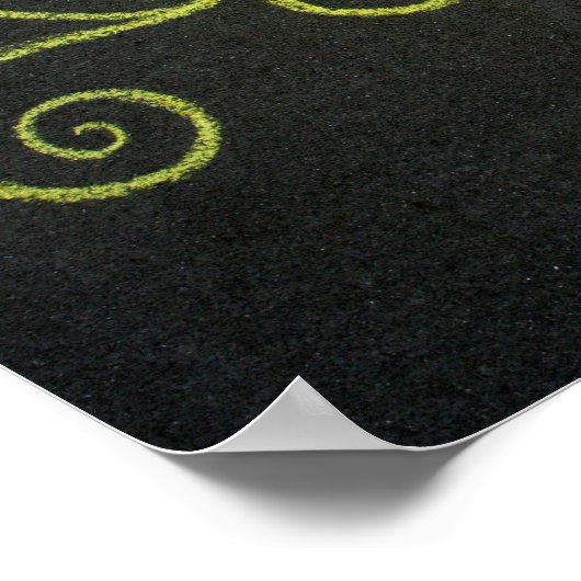 Chalkie Yellow Zee Poster (Hoek)