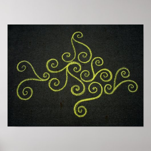 Chalkie Yellow Zee Poster (Voorkant)