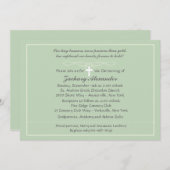 Chalky Border Invitation Kaart (Voorkant / Achterkant)