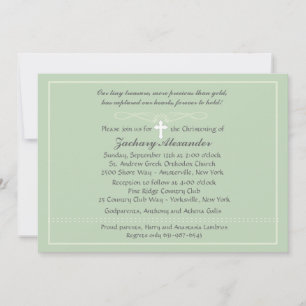 Chalky Border Invitation Kaart