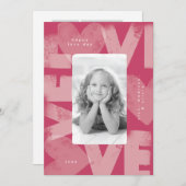 Chalky Graffiti Fun Rode Valentijn Fotokaart Feestdagenkaart (Voorkant / Achterkant)