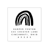Chalky Rainbow Square Return Adres Stempel (Afrduk)