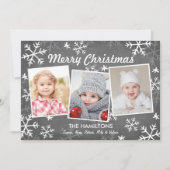 Chalky Snowfall 3 Feestdagenkaart (Voorkant)