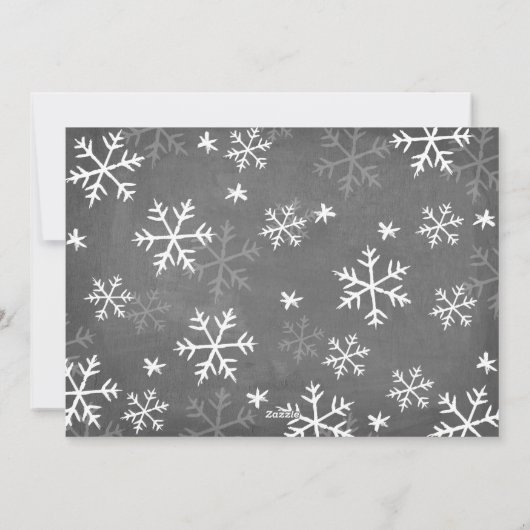 Chalky Snowfall 3 Feestdagenkaart (Achterkant)