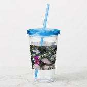 Challa Cactus in bloei Acryl Drinkbeker (Achterkant)