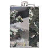 Challa Cactus in bloei Heupfles (Achterkant)