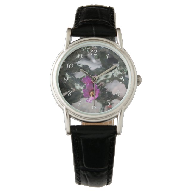 Challa Cactus in bloei Horloge (Voorkant)