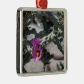 Challa Cactus in bloei Metalen Ornament (Rechts)