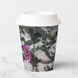 Challa Cactus in bloei Papieren Bekers