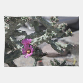 Challa Cactus in bloei Theedoek