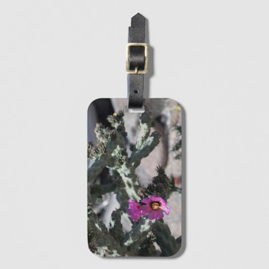 Challa Cactus in bloom Bagagelabel (Voorkant (verticaal))