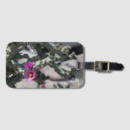 Challa Cactus in bloom Bagagelabel