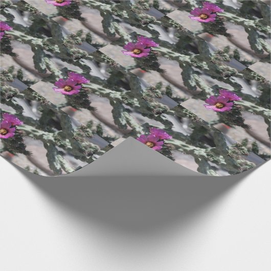 Challa Cactus in bloom Cadeaupapier (Hoek)