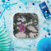 Challa Cactus in bloom Papieren Bordje (Feest)