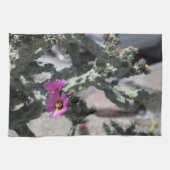 Challa Cactus in bloom Theedoek (Horizontaal)