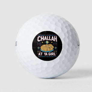 Challah At Ya Girl Grappig Hanukkah Eten Chanukah Golfballen